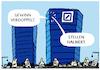 Cartoon: Jobabbau bei der Deutschen Bank (small) by markus-grolik tagged stellenabbau,deutsche,bank,gewinn,verdoppelung,manager,boni,wirtschaft,finanzen,finanzindustrie,vorstand