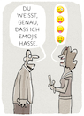 Cartoon: ..Kommunikation... (small) by markus-grolik tagged emoji,zeichen,smartphone,handy,mann,frau,talk,kommunikation