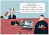 Cartoon: Merz an der Brandmauer... (small) by markus-grolik tagged merz,stadtbild,union,spd,cdu,csu,afd,brandmauer,grau,immigration,deutschland,auslaender,konservatismus