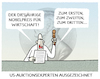 Cartoon: Milgrom und Wilson (small) by markus-grolik tagged nobel,nobelpreis,wirtschaft,auktion