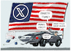 Cartoon: Musk vs Trump (small) by markus-grolik tagged elon,musk,trump,maga,us,usa,gesetz,big,beautiful,bill,subventionen,nasa,space,tesla,mars,steuergesetzgebung,reiche,partei,finanzierung,macht,machtkampf