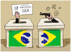 Cartoon: Nach der Wahl... (small) by markus-grolik tagged lula,bolsonaro,brasilien,demokratie,wahl,wahlergebnis,populismus,trump,rechtspopulisten