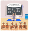 Cartoon: Namaste... (small) by markus-grolik tagged math2022 mathematik yoga unterricht lehrer grundschule schüler