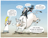 Cartoon: Orban Rodeo (small) by markus-grolik tagged ungarn,polen,rechtsstaat,veto,europa,orban,stier,abwurf
