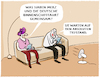 Cartoon: Pegelstände... (small) by markus-grolik tagged tiefstand,umfragewerte,regierung,kanzler,merz,rhein,deutschland,binnenschifffahrt,transport,sommer,hitze,klima,klimawandel,duerre,fluss
