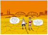 Cartoon: Pegelstand... (small) by markus-grolik tagged rhein,trockenheit,hitze,klima,niedrigwasser,deutschland,hitzewelle,sommer,extremwetter