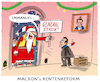 Cartoon: Reformator (small) by markus-grolik tagged macron,rentenreform,frankreich,paris,streik,generalstreik,reformpaket