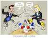 Cartoon: Richtungswahl in Frankreich (small) by markus-grolik tagged macron,paris,ministerpraesident,le,pen,frankreich,en,marche,front,nationale,europa,demokratie,populismus,bruessel,eu