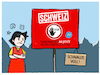 Cartoon: Schweizer Durchfahrtsgebühr (small) by markus-grolik tagged schweiz,durchfahrt,europa,transit,eu,verkehr,handel,maut,urlaubsverkehr,reisezeit,tourismus,nord,sued