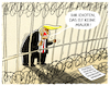 Cartoon: ...trapped... (small) by markus-grolik tagged trump,mexiko,usa,grenze,grenzzaun,mauer,pentagon,immigration,donald