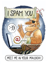 Cartoon: Tribute to the unknown spammer (small) by markus-grolik tagged spam,email,mailbox,virus,spmmer,spammail,pc,computer,lol