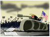 Cartoon: Trump droht mit Militäreinsatz.. (small) by markus-grolik tagged militaer,trump,usa,proteste,rassismus,buerger,praesident,panzer,demonstration,demonstranten,gewalt,illustration,karikatur,militaereinsatz