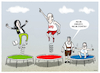 Cartoon: Umfragewerte... (small) by markus-grolik tagged spd,olaf,scholz,merkelnachfolge,deutschland,baerbock,gruene,soeder,csu,kanzlerkandidat,laschet,bundestagswahl,umfragen,union,trampolin