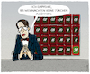Cartoon: Virologik... (small) by markus-grolik tagged weihnachtskalender,karl,lauterbach,virus,covid,pandemie,beschränkungen,lockdown