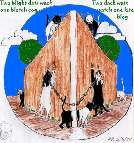 Cartoon: Cats and Dogs Blacks and Whites (medium) by trebortoonut tagged animals,cats,dogs,and