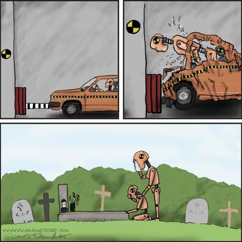 Cartoon: Crash test dummies (medium) by Mandor tagged crash,test,dummies