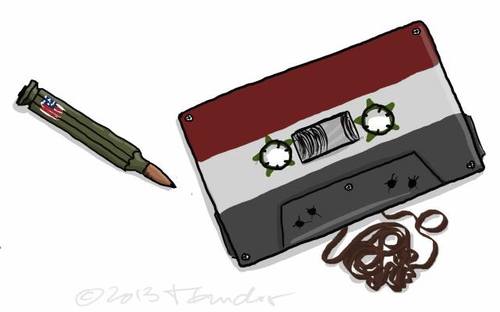 Cartoon: Syria (medium) by Mandor tagged syria,usa,tape