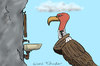 Cartoon: Vulture (small) by Mandor tagged vulture,shaving