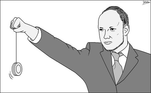 Cartoon: Anders Behring Breivik (medium) by Thamalakane tagged breivik,norway,massacre,terrorism,extremism,jojo