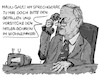 Cartoon: Mauli-Gauli am Sprechgerät. (small) by Justen tagged alexander,gauland,afd,immunität