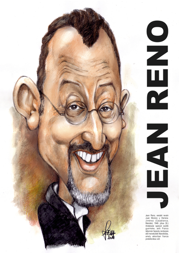 Cartoon: Jean Reno (medium) by Szena tagged author,film,director,jean,reno,french