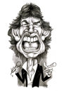 Cartoon: Mick Jagger (small) by Szena tagged mick jagger rolling stone rock caricatur
