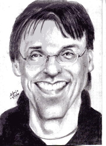 Cartoon: Caricatura del concurso Draw me. (medium) by Alfonso tagged portrait