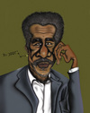 Cartoon: Morgan Freeman (small) by jaime ortega tagged morgan freeman