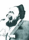 Cartoon: Pavaroti (small) by jaime ortega tagged pavaroti italia musica tenor cantante