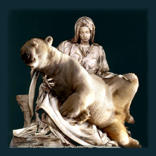 Cartoon: BearPIETA (medium) by LuciD tagged lucido