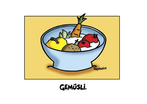 Cartoon: Gemuesli (medium) by Marcus Trepesch tagged vegetables,cartoon,words