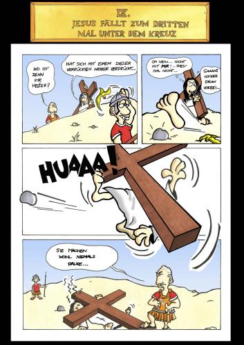 Cartoon: Passion Part 9 (medium) by Marcus Trepesch tagged jesus,religion,funnie,torture