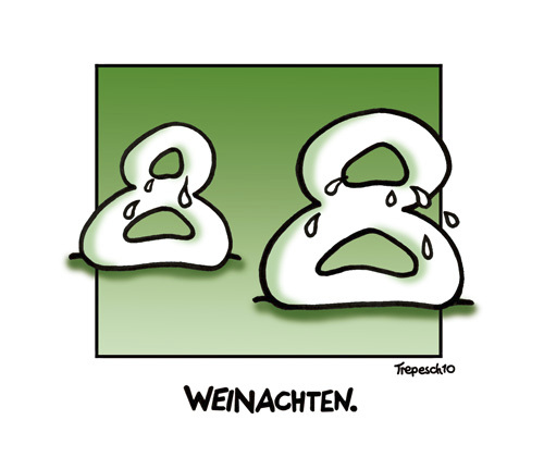 Cartoon: weinachten (medium) by Marcus Trepesch tagged christmas,cartoon,eight,numbers
