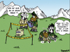 Cartoon: Kaba (small) by Marcus Trepesch tagged cows,cartoon,nature,police,cops