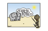 Cartoon: Mickrig (small) by Marcus Trepesch tagged cartoon,africa,comic,elephant,desert
