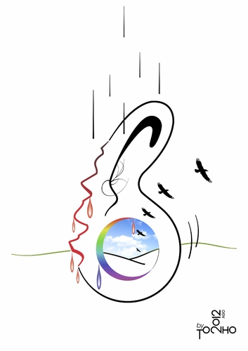 Cartoon: Ear (medium) by Tonho tagged ear,lug,van,gogh