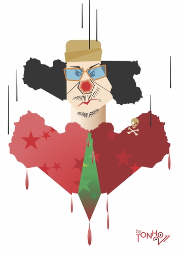 Cartoon: Kad ah ah ah fi (medium) by Tonho tagged ah,gaddafi