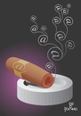 Cartoon: Cigar (small) by Tonho tagged cigar,charuto,arroba