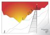 Cartoon: climbing (small) by Tonho tagged stair