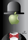 Cartoon: Variation... (small) by Tonho tagged magritte,apple