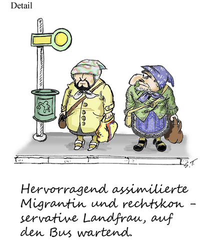 Cartoon: Soo n Bart! (medium) by Simpleton tagged conchita,wurst,martinschulz,karikatur,bart,bärte,mode,kulturen