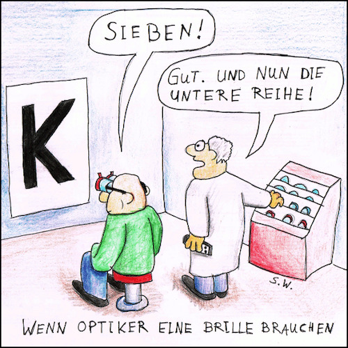 Cartoon: Optiker (medium) by Storch tagged optiker,sehstärke,sehschärfe,augenarzt,brille,kurzsichtigkeit,weitsichtigkeit