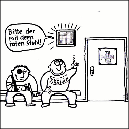 Cartoon: XXXLutz (medium) by Storch tagged xxxlutz,roter,stuhl