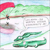 Cartoon: Hungerhilfe (small) by Storch tagged hungerhilfe,essenpakete,fallschirm,krokodile,fluss,regenwald,dritte,welt