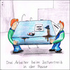 Cartoon: Zeitvertreib in der Mittagspause (small) by Storch tagged bau,arbeiter,dixi,toi,klo,scheiße