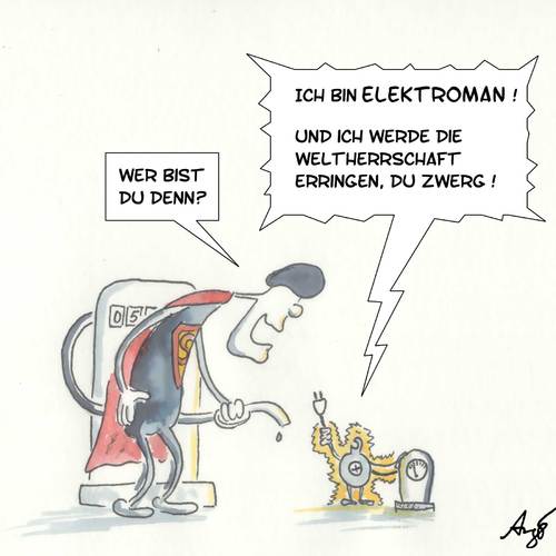 Cartoon: Elektroman (medium) by Anjo tagged super,superman,elektro,elektroautos,antrieb,motor,super,superman,elektro,elektroautos,antrieb,motor
