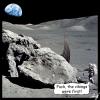Cartoon: Neue Verschwörungstheorie (small) by Anjo tagged wikinger mond mondlandung armstrong apollo moon spacerace