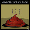Cartoon: Jahresrückblick 2009 (small) by Anjo tagged 2009 2010 jahresrückblich