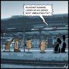 Cartoon: Sicherheitshinweis (small) by Anjo tagged bahn,bahnhof,gepäck,achten,sicherheit,hinweis,diebstahl,terror