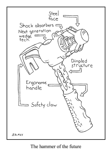 Cartoon: hammer (medium) by creative jones tagged hammer,futurist,hammer,futurist